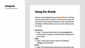 What Slangpedia.org website looked like in 2022 (2 years ago)