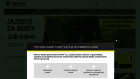 What Slovnaft.sk website looked like in 2022 (2 years ago)