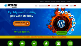 What Savana.cz website looked like in 2022 (2 years ago)