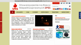 What Spes.org.pl website looked like in 2022 (1 year ago)