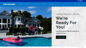What Swimline.com website looked like in 2022 (2 years ago)