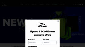 What Scoresports.com website looked like in 2022 (2 years ago)