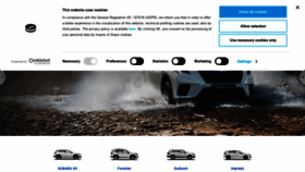 What Subaru.it website looked like in 2022 (2 years ago)