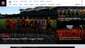 What Sanfl.com.au website looked like in 2022 (2 years ago)
