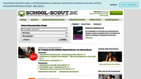 What School-scout.de website looked like in 2022 (1 year ago)