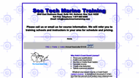 What Seatechmarinetraining.com website looked like in 2022 (2 years ago)