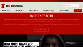 What Savethechildren.org website looked like in 2022 (2 years ago)