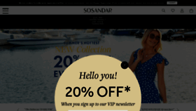 What Sosandar.com website looked like in 2022 (2 years ago)