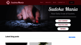 What Sudokumaniacs.com website looked like in 2022 (2 years ago)