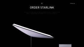 What Starlink.com website looked like in 2022 (1 year ago)