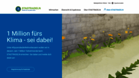 What Stadtradeln.de website looked like in 2022 (2 years ago)