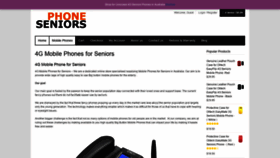 What Seniorsphone.com.au website looked like in 2022 (2 years ago)