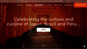 What Sushisamba.com website looked like in 2022 (2 years ago)