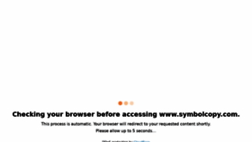 What Symbolcopy.com website looked like in 2022 (2 years ago)