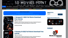 What Sdmoviespoint.mom website looked like in 2022 (1 year ago)