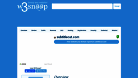 What Subtitlecat.com.w3snoop.com website looked like in 2022 (2 years ago)