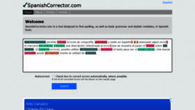 What Spanishcorrector.com website looked like in 2022 (1 year ago)