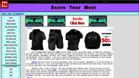 What Scoreyourmeet.com website looked like in 2022 (1 year ago)