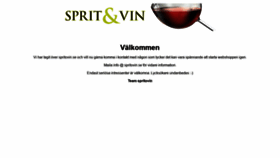 What Spritovin.se website looked like in 2022 (1 year ago)