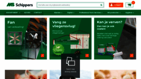 What Schippers.nl website looked like in 2022 (1 year ago)