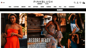 What Shoppinkblush.com website looked like in 2022 (1 year ago)