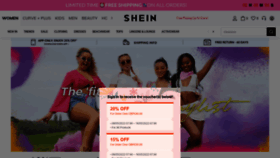 What Shein.co.uk website looked like in 2022 (1 year ago)