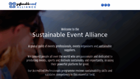 What Sustainable-event-alliance.org website looked like in 2022 (1 year ago)
