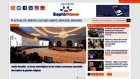 What Saphirnews.com website looked like in 2022 (1 year ago)