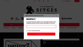 What Sitgesfilmfestival.com website looked like in 2022 (1 year ago)