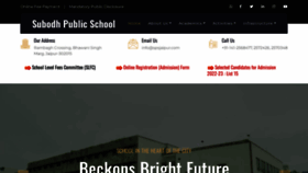 What Subodhpublicschool.com website looked like in 2022 (1 year ago)