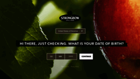 What Strongbow.com website looked like in 2022 (1 year ago)