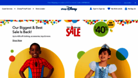 What Shopdisney.com website looked like in 2022 (1 year ago)
