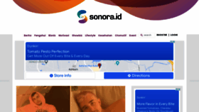 What Sonora.id website looked like in 2022 (1 year ago)