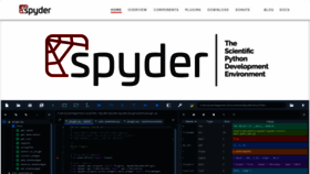 What Spyder-ide.org website looked like in 2022 (1 year ago)