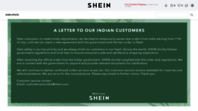 What Shein.in website looked like in 2022 (1 year ago)