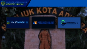 What Simas.nganjukkab.go.id website looked like in 2022 (1 year ago)