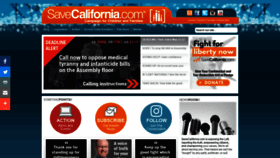 What Savecalifornia.com website looked like in 2022 (1 year ago)