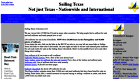 What Sailingtexas.com website looked like in 2022 (1 year ago)
