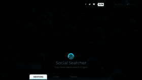 What Social-searcher.com website looked like in 2022 (1 year ago)