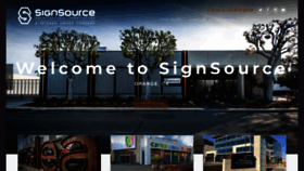 What Signsource.com website looked like in 2022 (2 years ago)