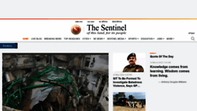 What Sentinelassam.com website looked like in 2022 (1 year ago)
