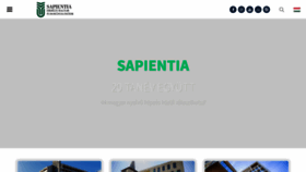 What Sapientia.ro website looked like in 2022 (1 year ago)