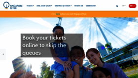What Singaporeflyer.com website looked like in 2022 (1 year ago)