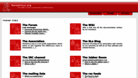 What Swisslinux.org website looked like in 2022 (1 year ago)