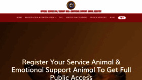 What Supportdogcertification.org website looked like in 2022 (1 year ago)