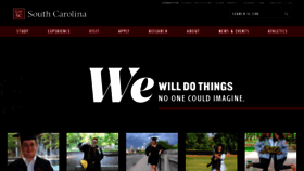 What Sc.edu website looked like in 2022 (1 year ago)