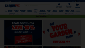 What Screwfix.com website looked like in 2022 (1 year ago)