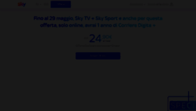 What Sky.it website looked like in 2022 (1 year ago)