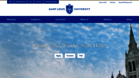What Slu.edu website looked like in 2022 (1 year ago)