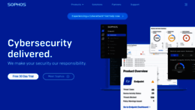 What Sophos.com website looked like in 2022 (1 year ago)